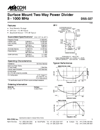 Datasheet DS-327PIN manufacturer M/A-COM